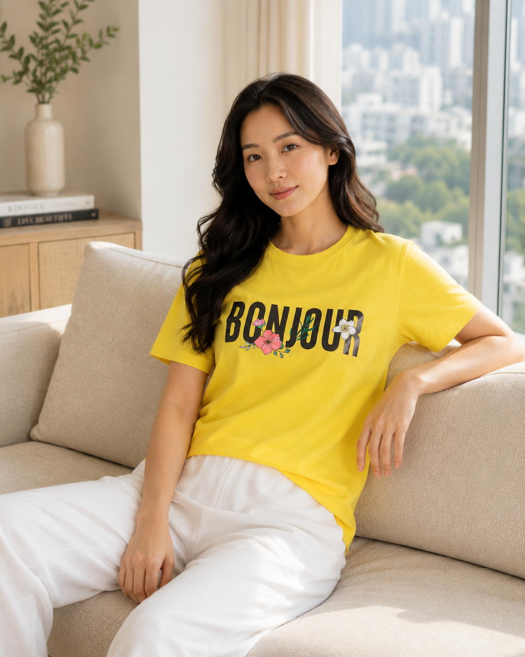 GHAR Comfort assorted Tee - Yellow