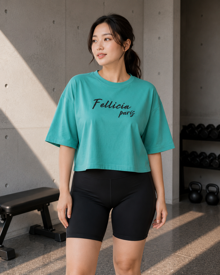 Sweat Tee – 260 GSM 100% Cotton Loop Knit - CORAL