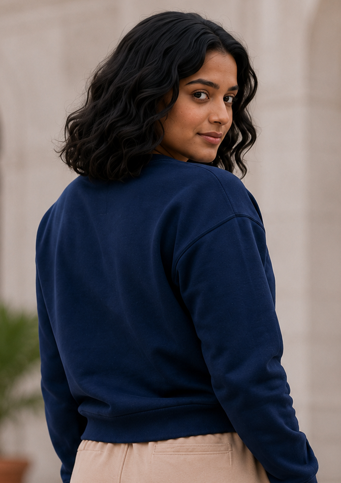 Sweatshirt – 260 GSM Loop Knit Cotton | NAVY BLUE