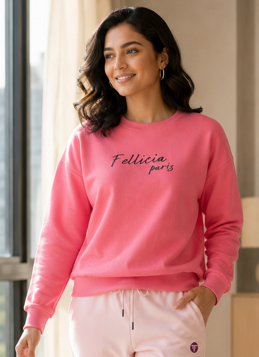 Sweatshirt – 260 GSM Loop Knit Cotton | PINK