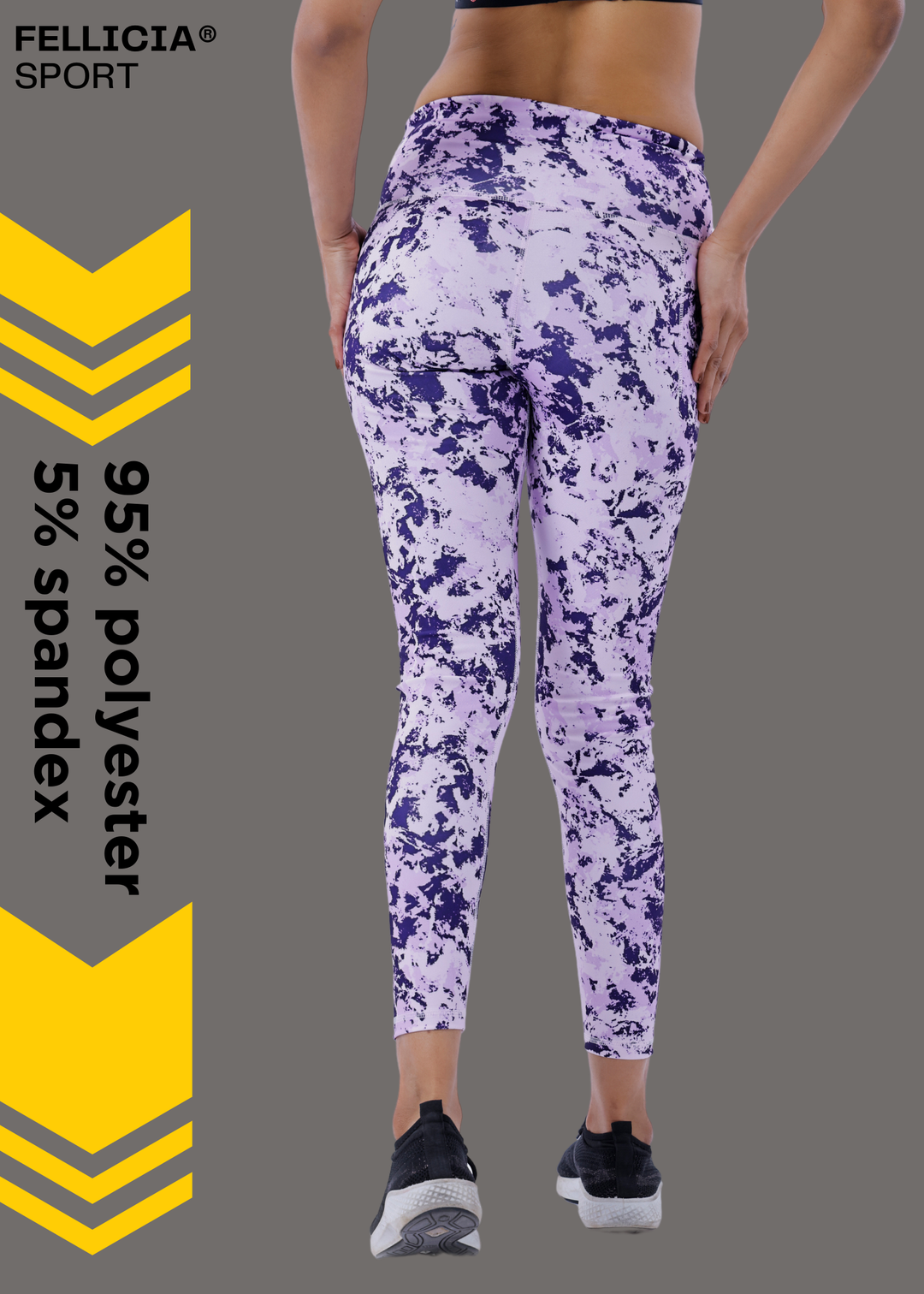 Active Tights with Pocket (Purple Camouflage)