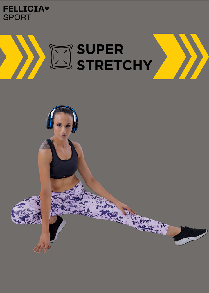 Active Tights with Pocket (Purple Camouflage)