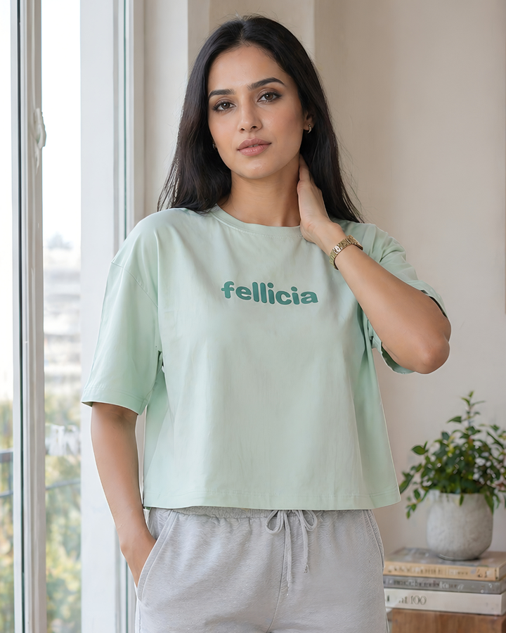 GHAR Tee – 100% Cotton | 260 GSM Loop Knit - MINT