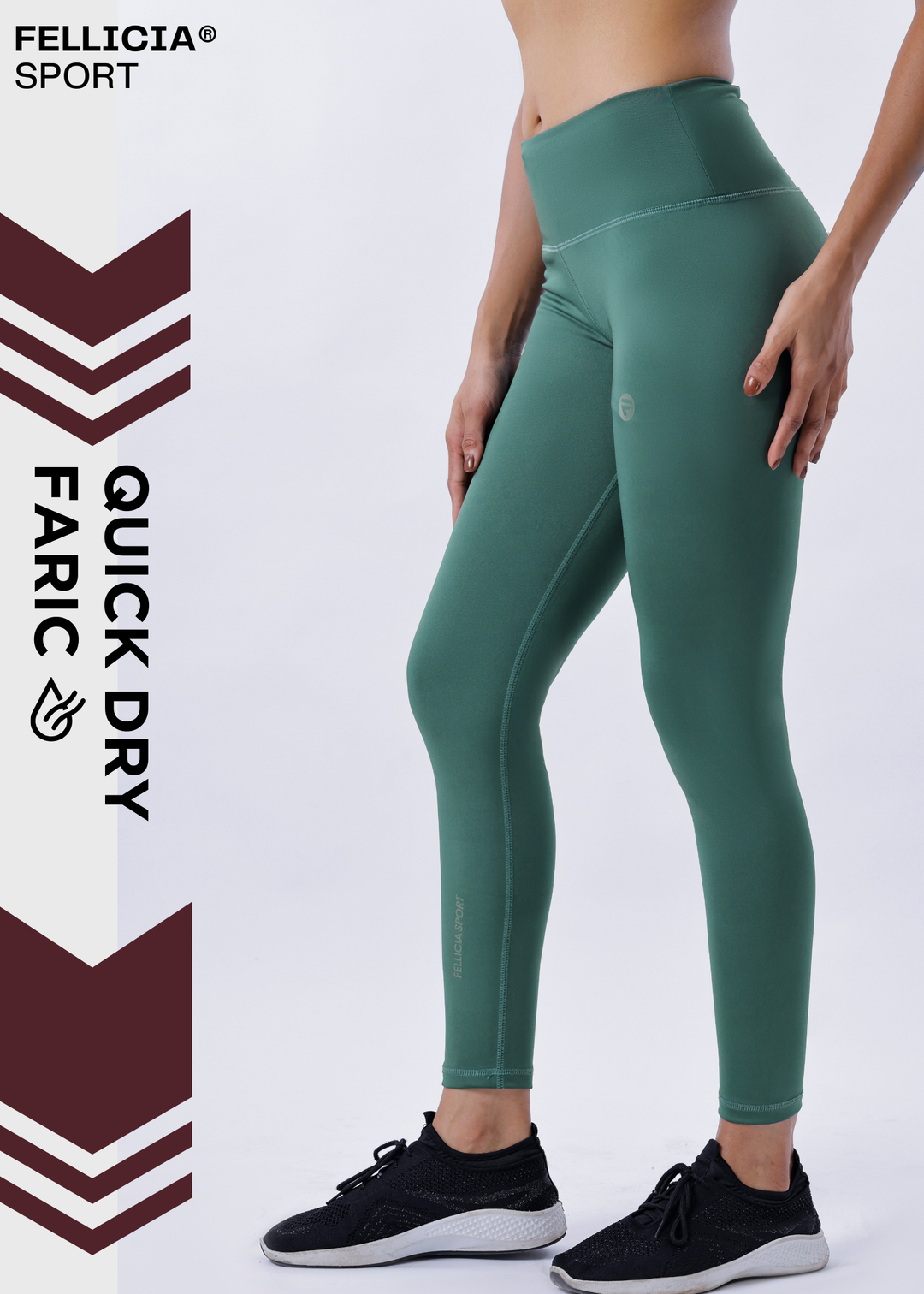 Active Tights with Pocket (Olive)