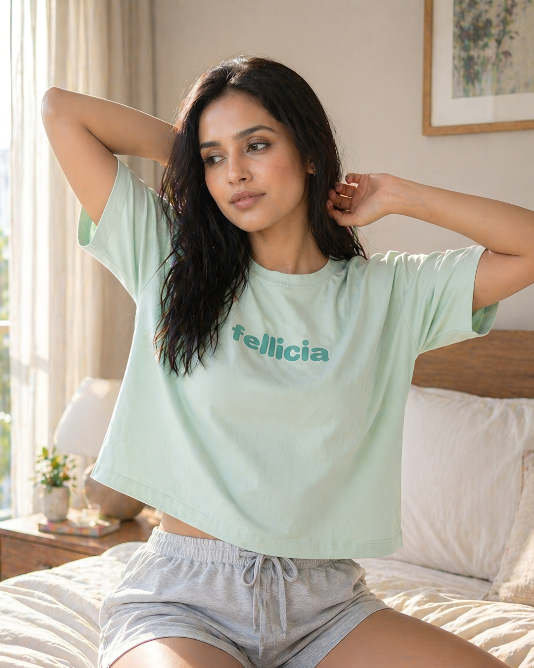 GHAR Tee – 100% Cotton | 260 GSM Loop Knit - MINT