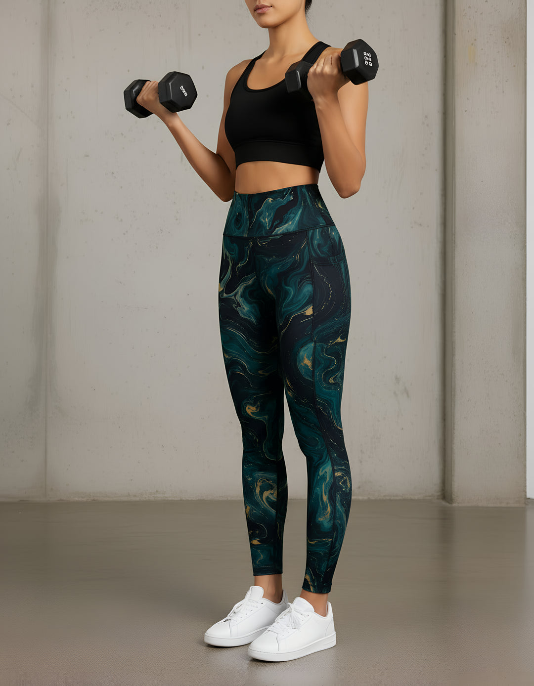 Performance Tights with Pocket  - ORION TEAL