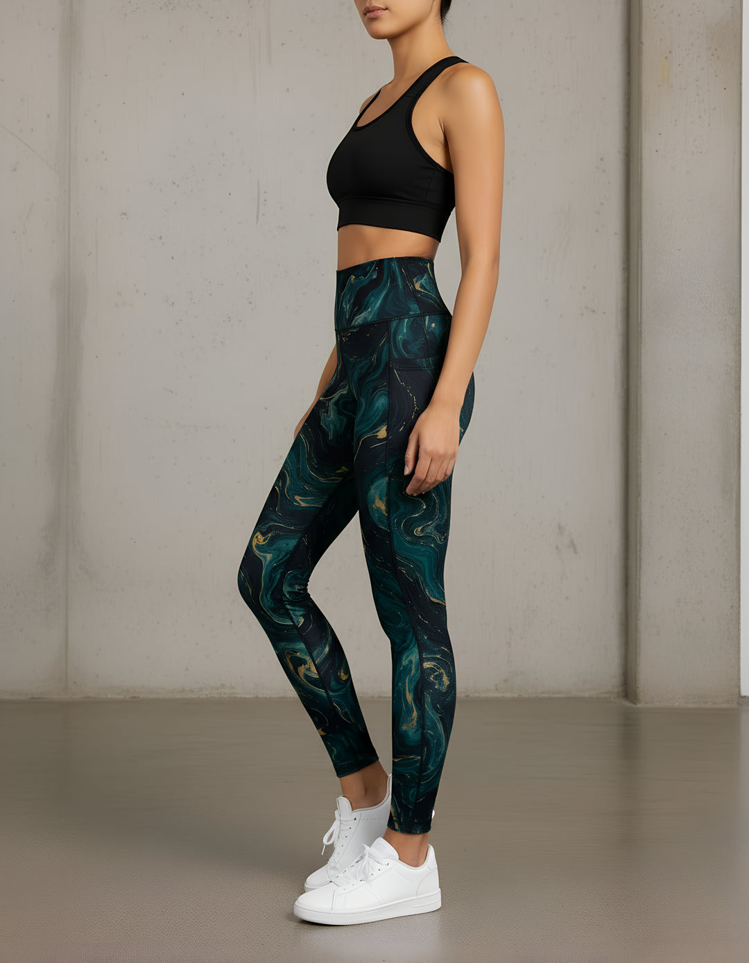 Performance Tights with Pocket  - ORION TEAL