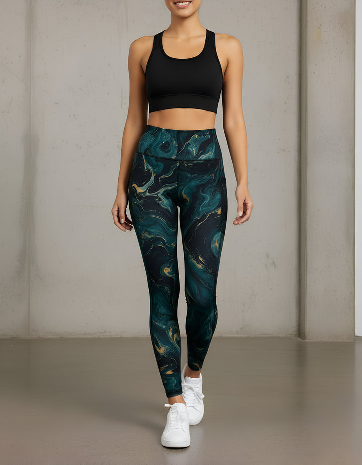 Performance Tights with Pocket  - ORION TEAL