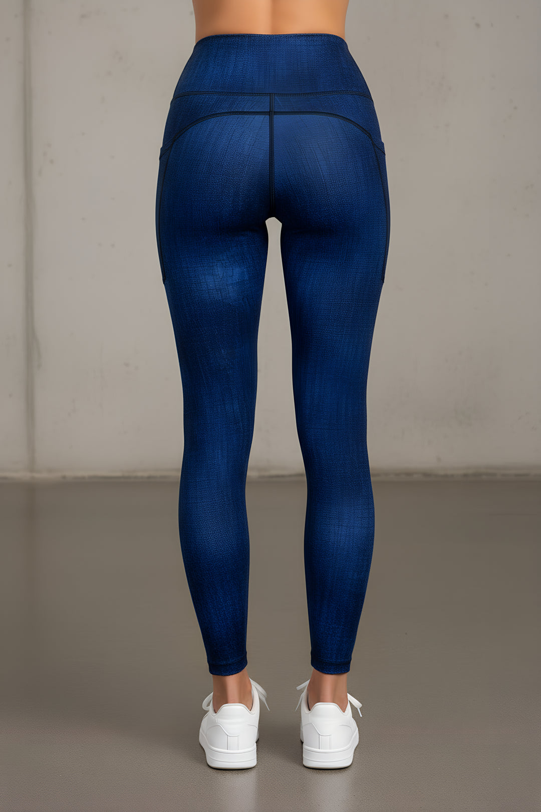 Performance Tights with Pocket  - LUMINA BLUE