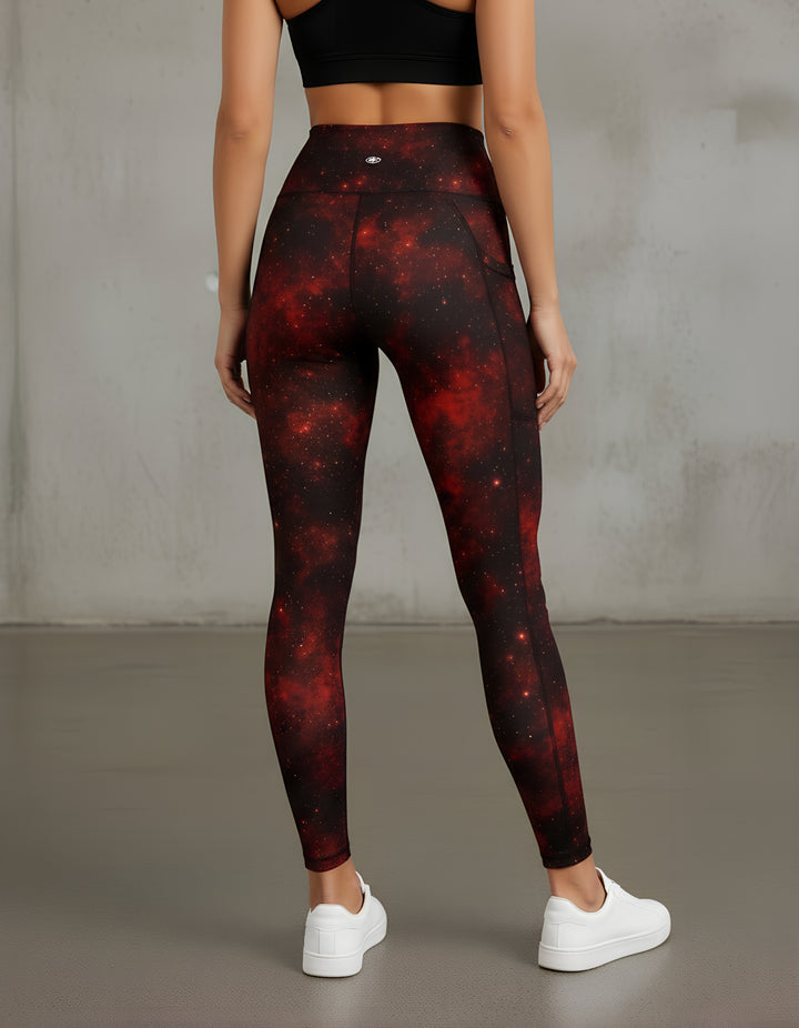 Performance Tights with Pocket  - NOVA RED