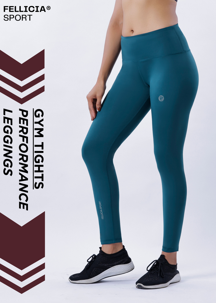 Active Tights with Pocket (Aqua Blue)