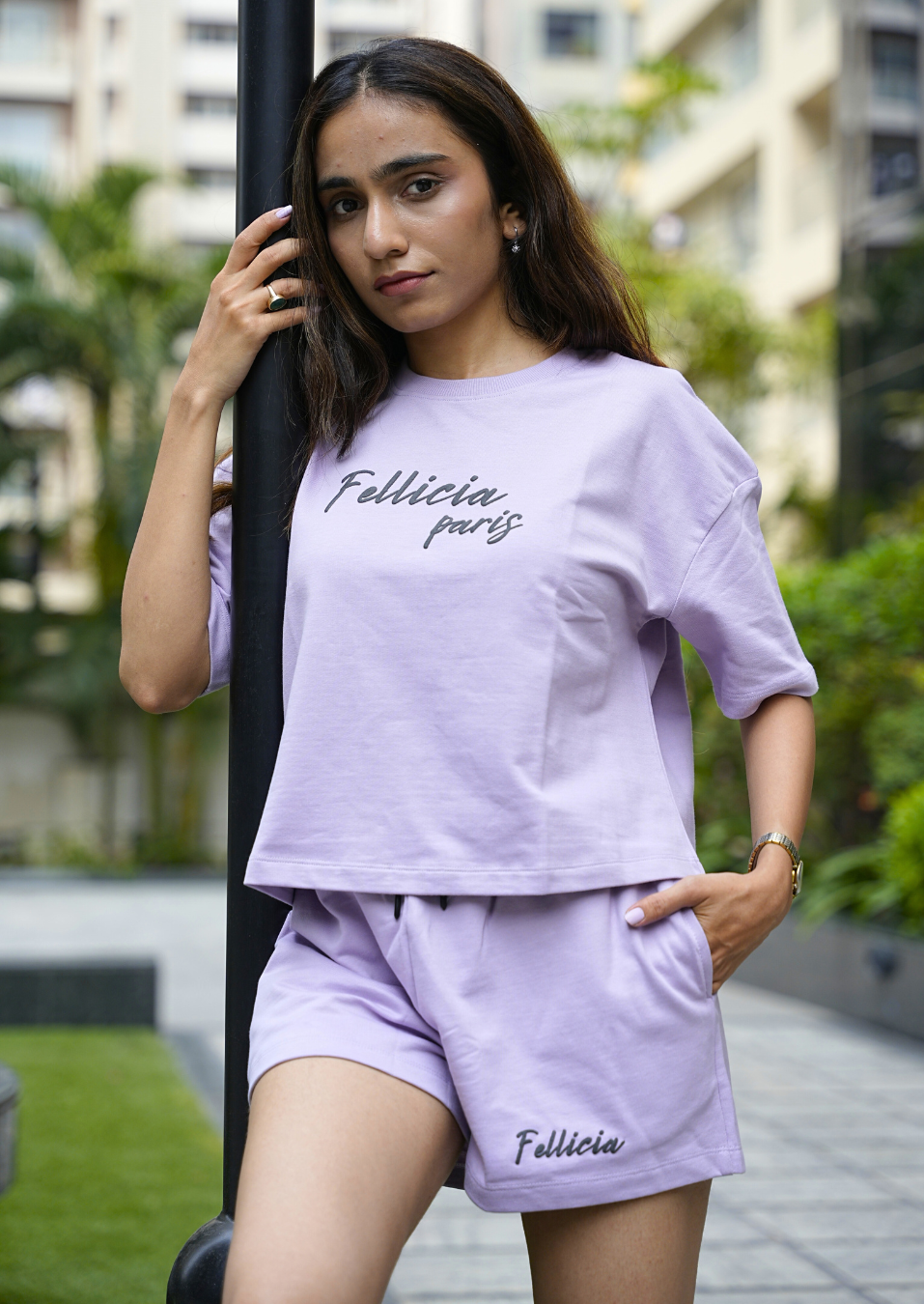 Summer Co-ord Set – Soft Lilac