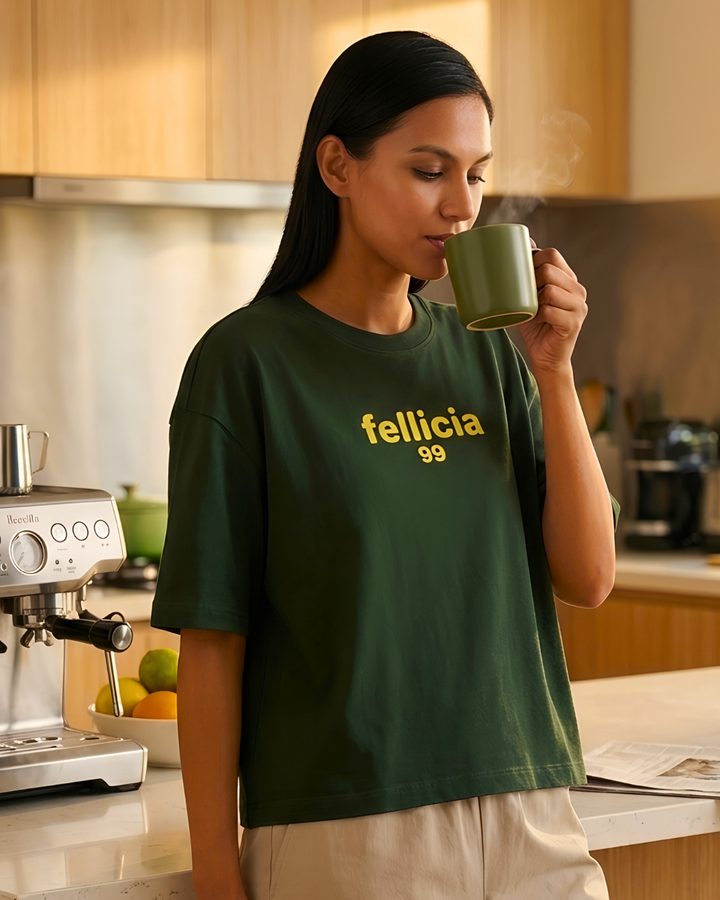 GHAR Tee – 100% Cotton | 260 GSM Loop Knit - OLIVE