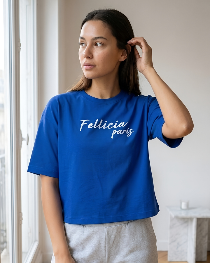 GHAR Tee – 100% Cotton | 260 GSM Loop Knit - BLUE