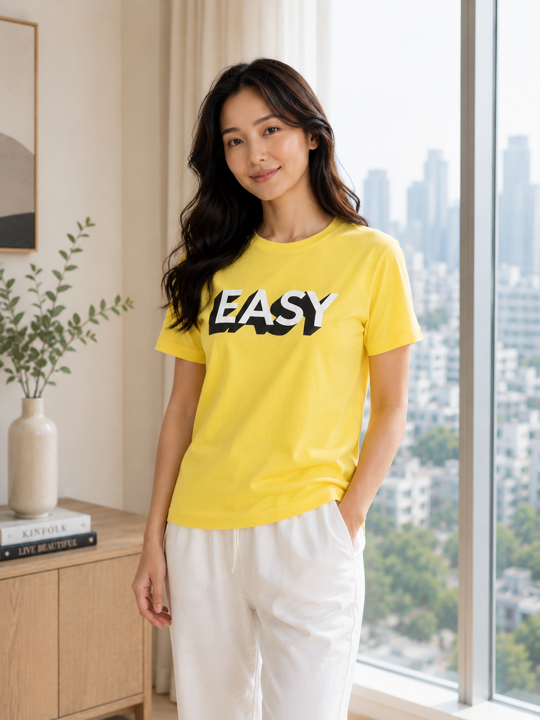 GHAR Comfort assorted Tee - Yellow