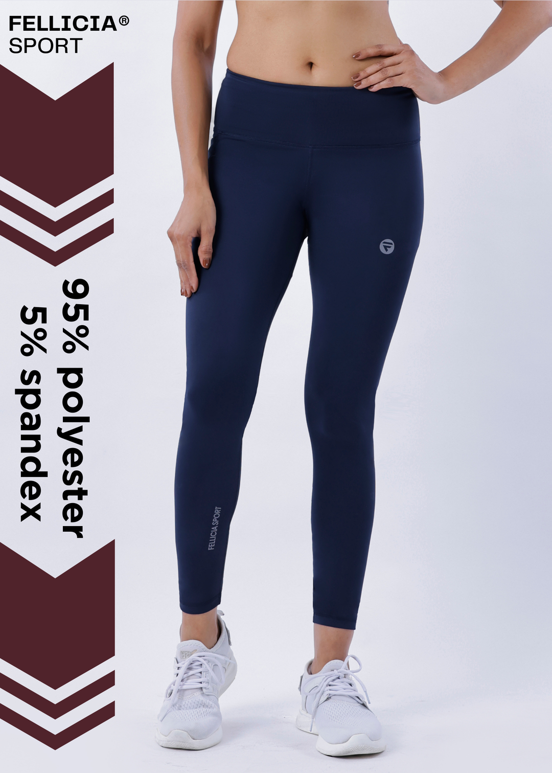 Active Tights with Pocket (Navy Blue)