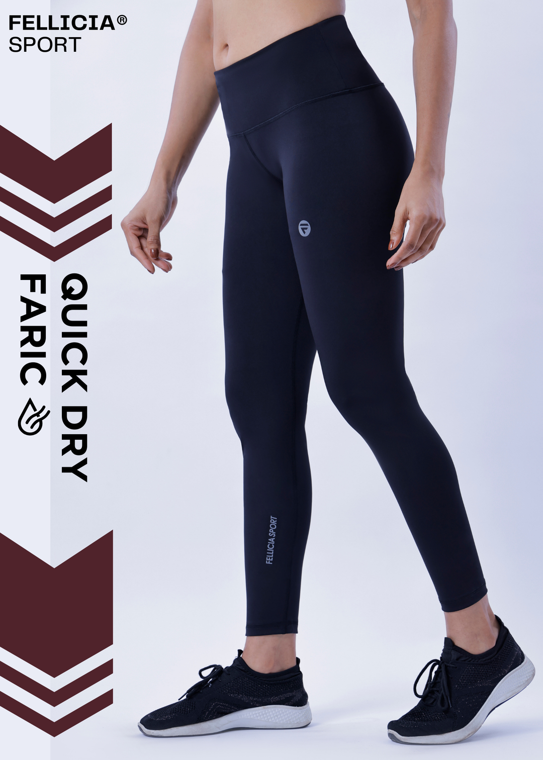 Active Tights with Pocket (Black)