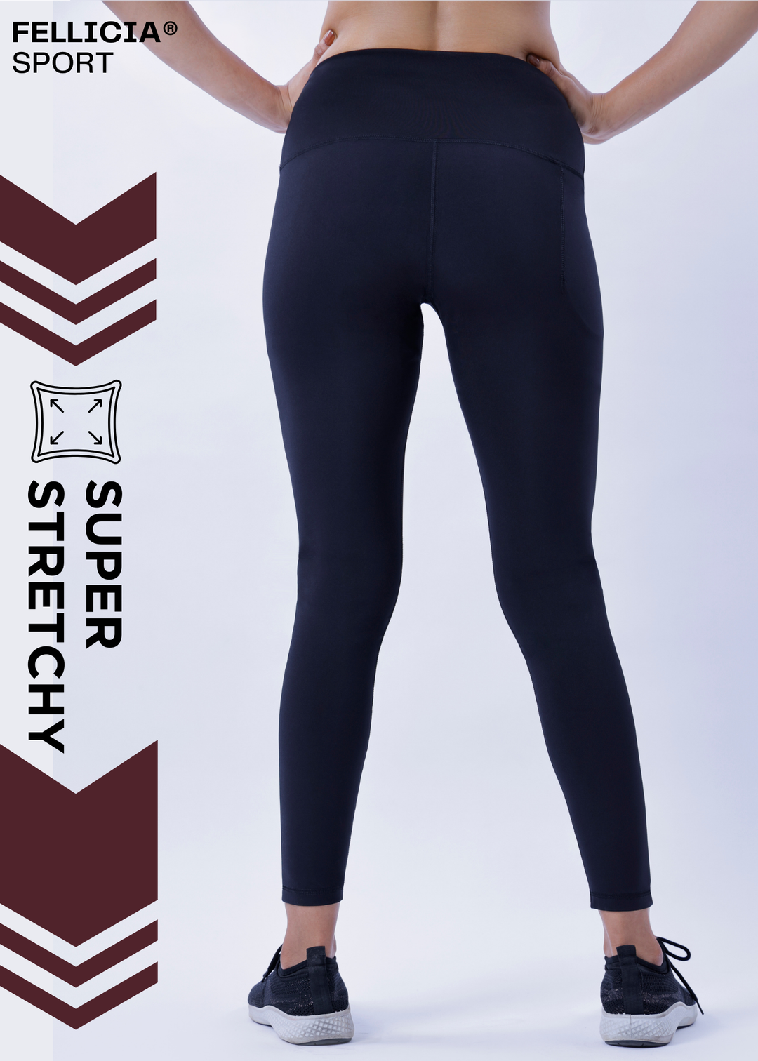 Active Tights with Pocket (Black)