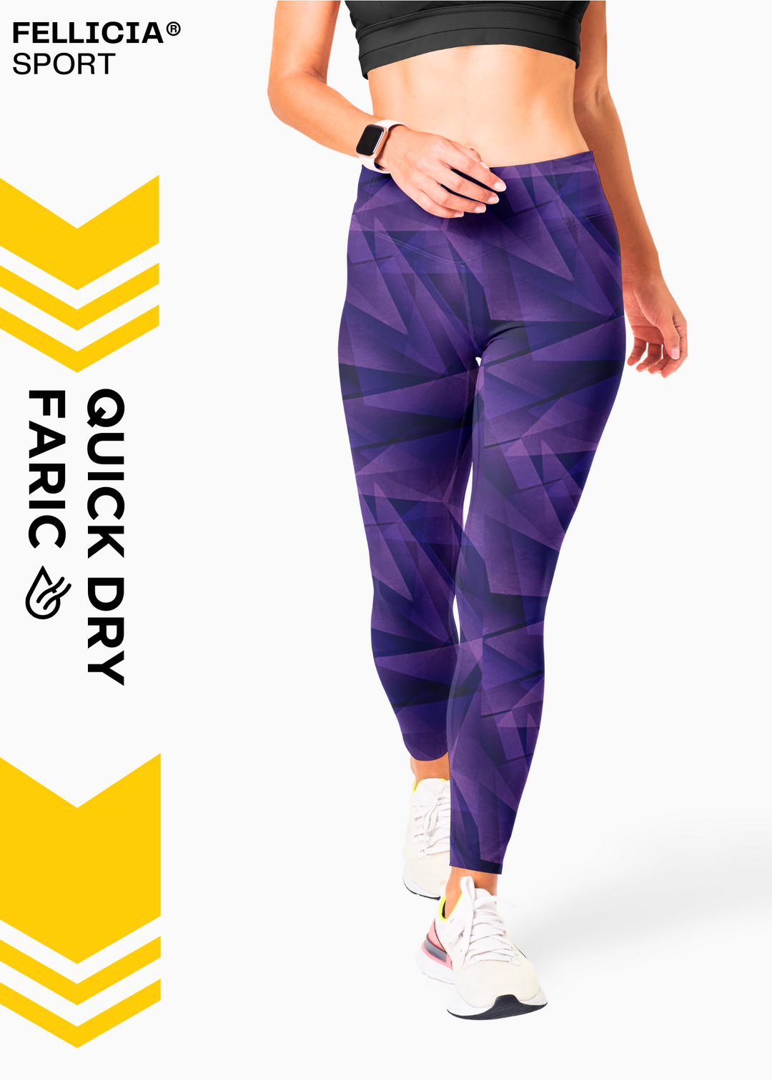 Active Tights with Pocket (Purple Prism)