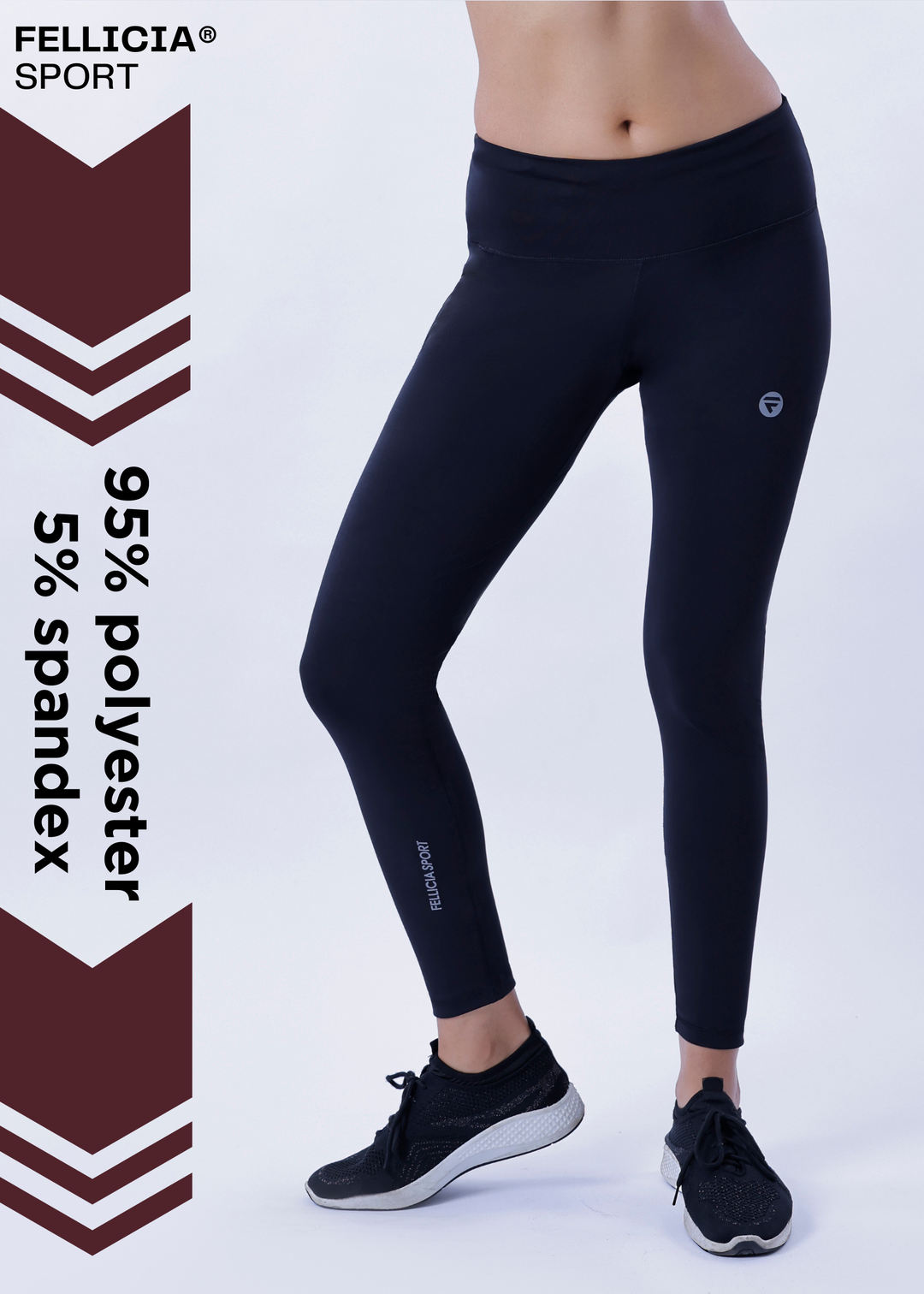 Active Tights with Pocket (Black)