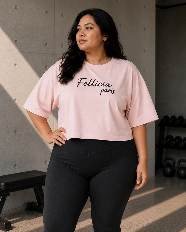 Sweat Tee – 260 GSM 100% Cotton Loop Knit - BLUSH PINK