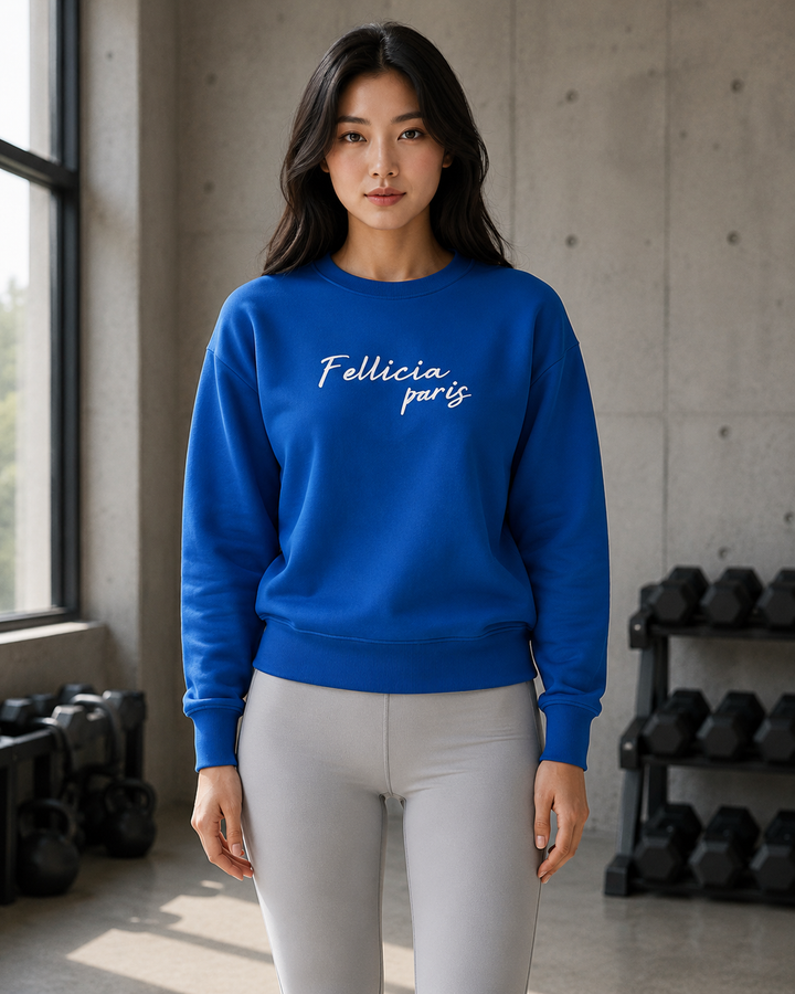 Sweatshirt – 260 GSM Loop Knit Cotton | AZURE BLUE