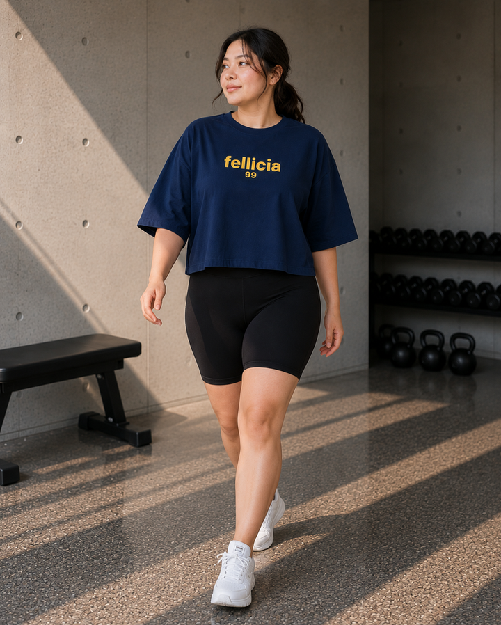 Sweat Tee – 260 GSM 100% Cotton Loop Knit - NAVY BLUE