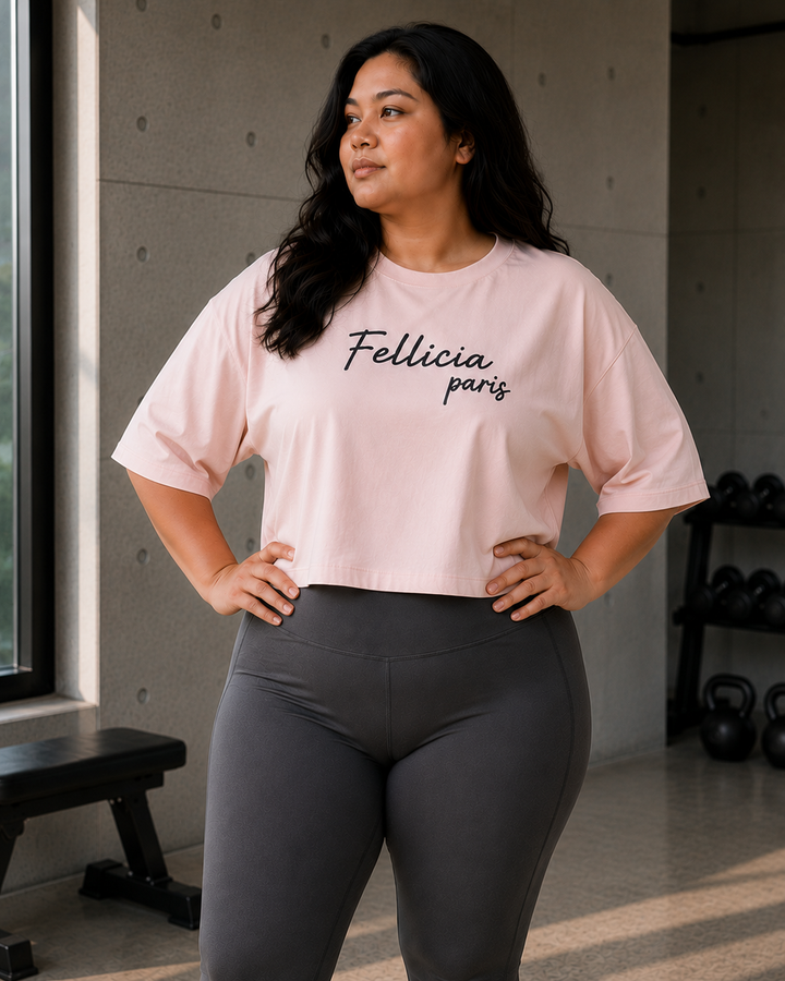 Sweat Tee – 260 GSM 100% Cotton Loop Knit - BLUSH PINK