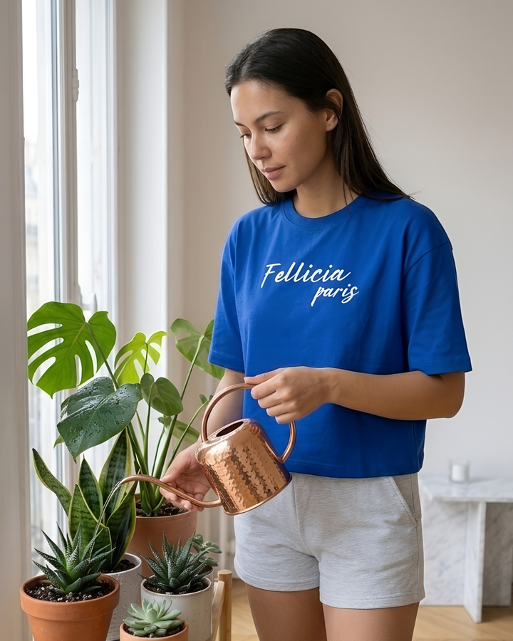 GHAR Tee – 100% Cotton | 260 GSM Loop Knit - BLUE