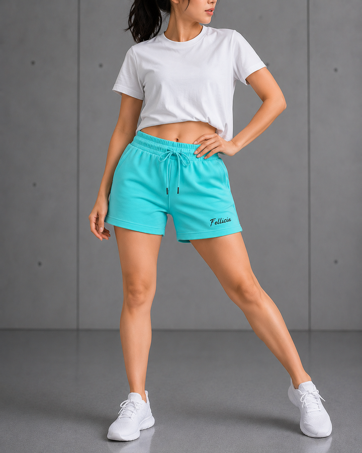 100% COTTON (LOOP KNIT) - SHORTS (CORAL)