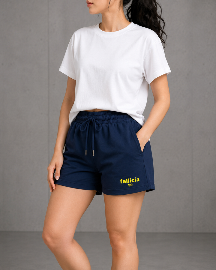100% COTTON (LOOP KNIT) - SHORTS (NAVY BLUE)
