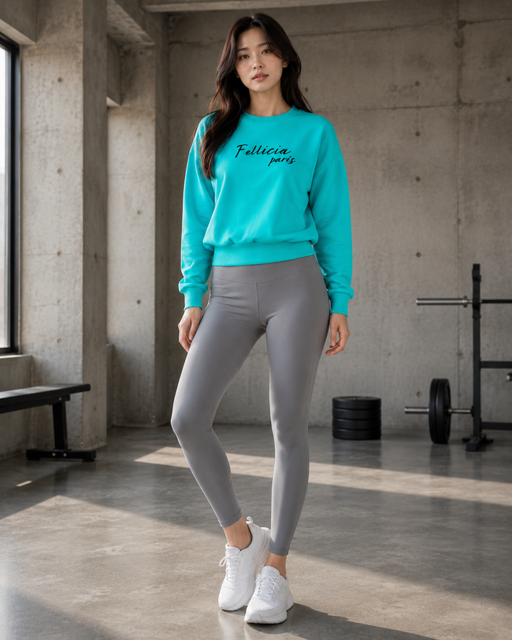 Sweatshirt – 260 GSM Loop Knit Cotton | CORAL GREEN