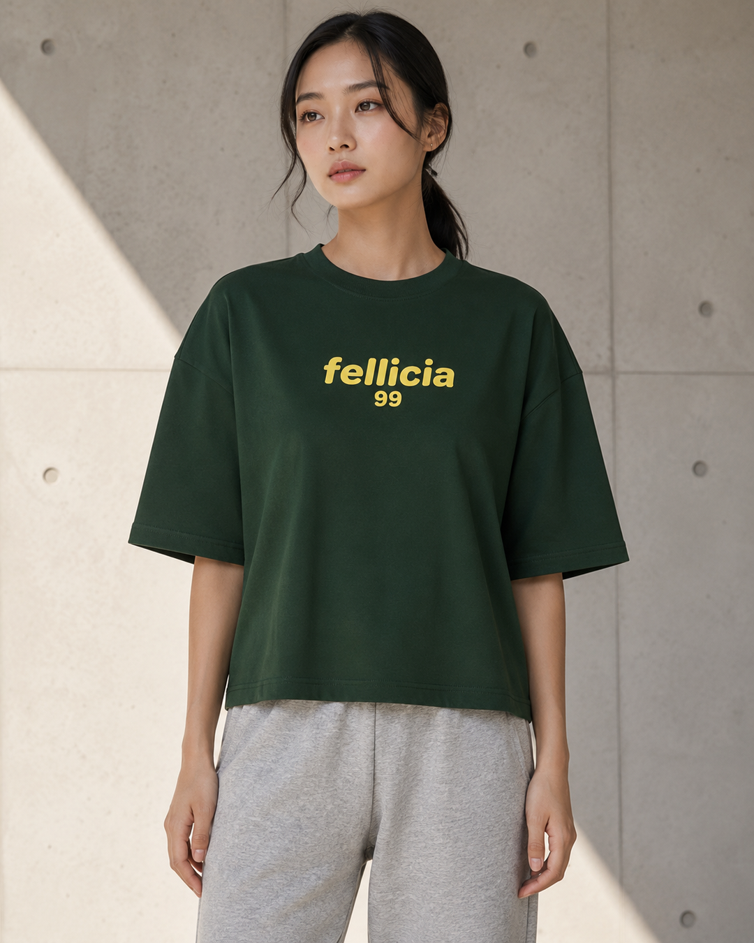 Sweat Tee – 260 GSM 100% Cotton Loop Knit - OLIVE