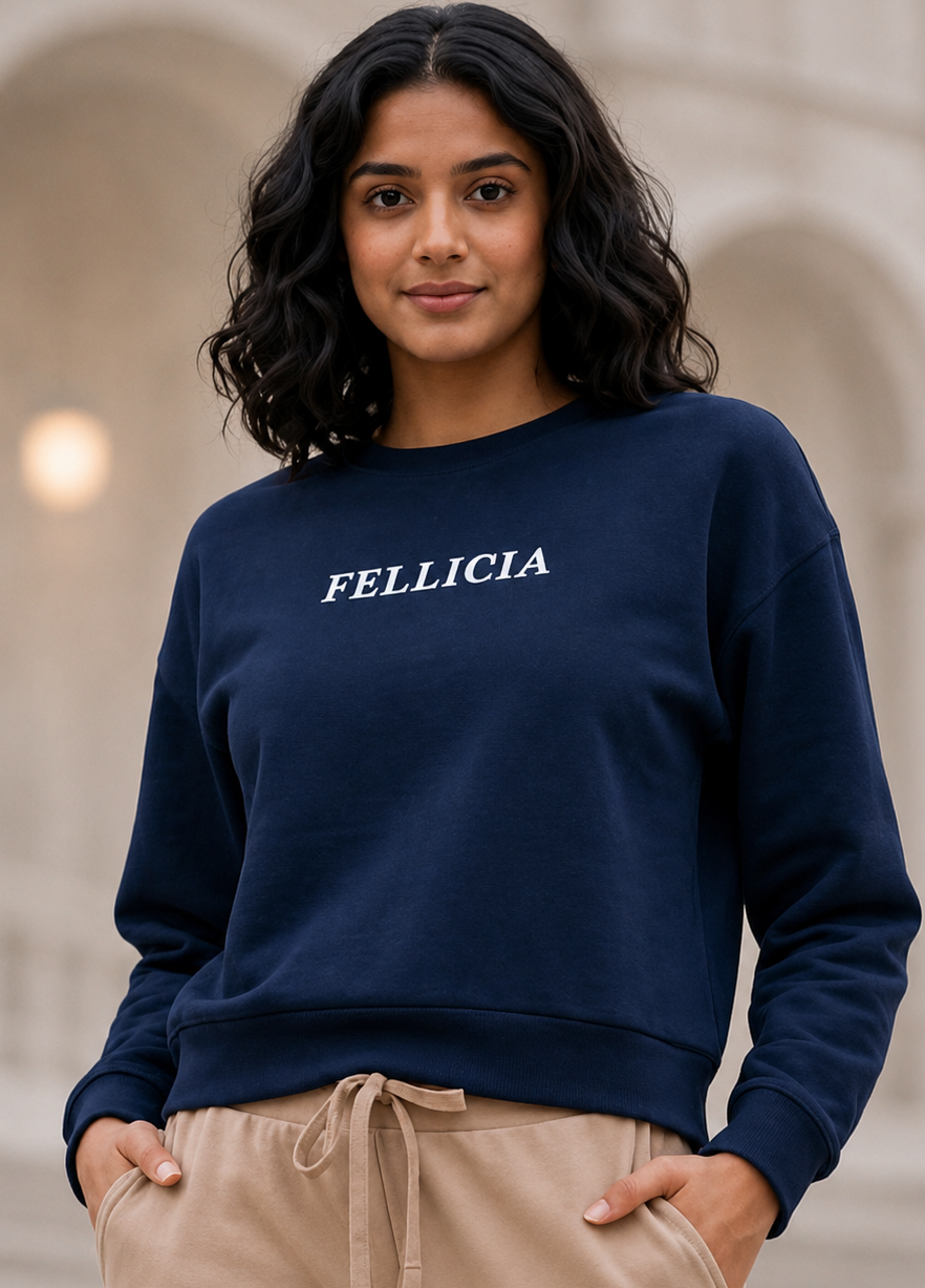 Sweatshirt – 260 GSM Loop Knit Cotton | NAVY BLUE