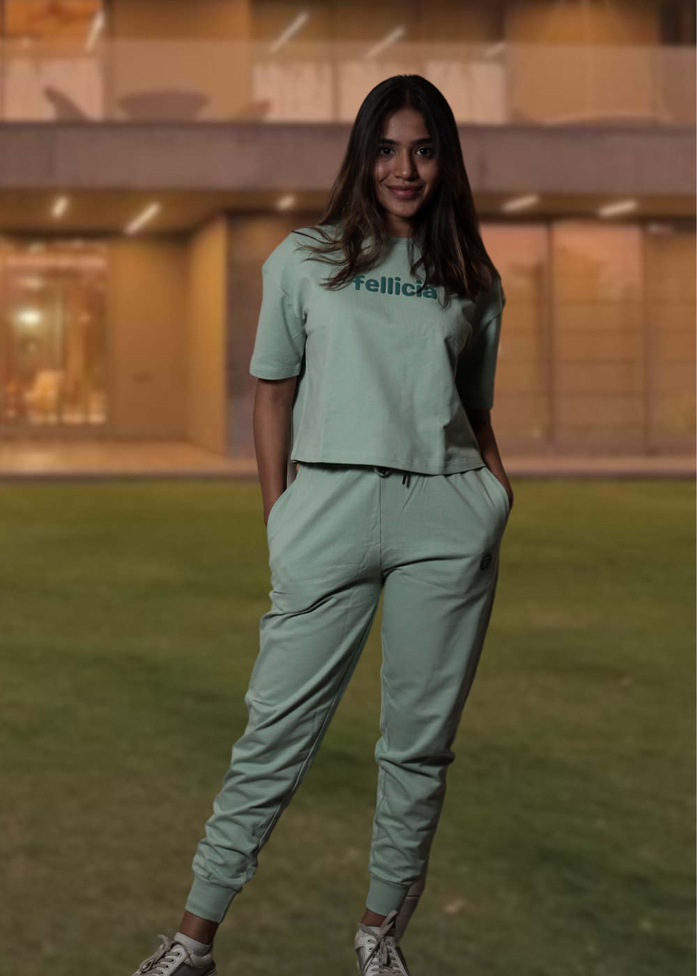 Co-ord Set (Mint Green) Sweatshirt & Joggers for Women