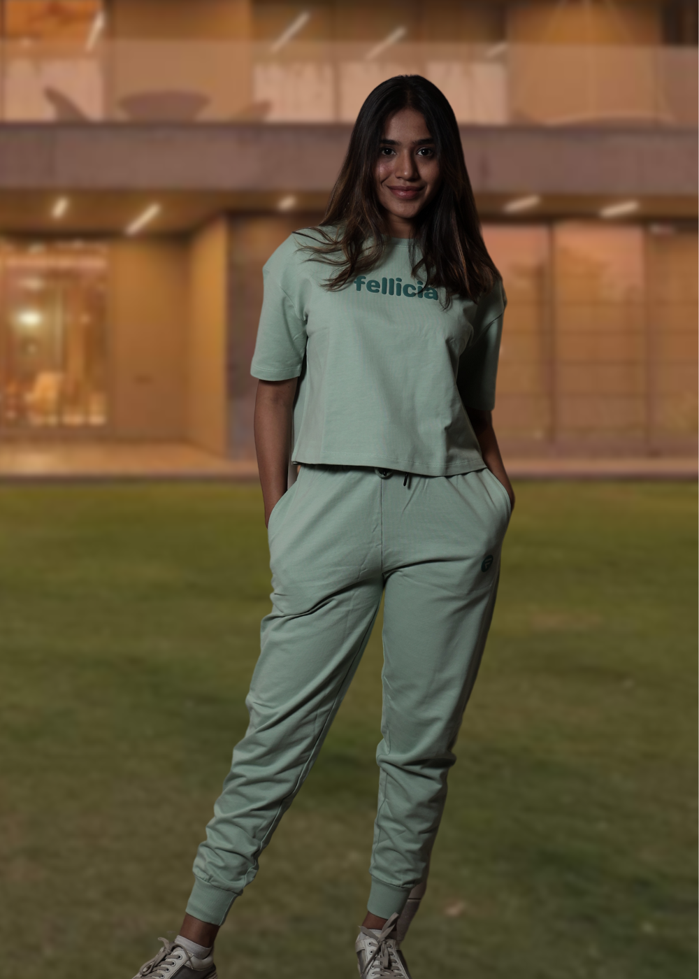 Co ord Set Mint Green Sweatshirt Joggers for Women
