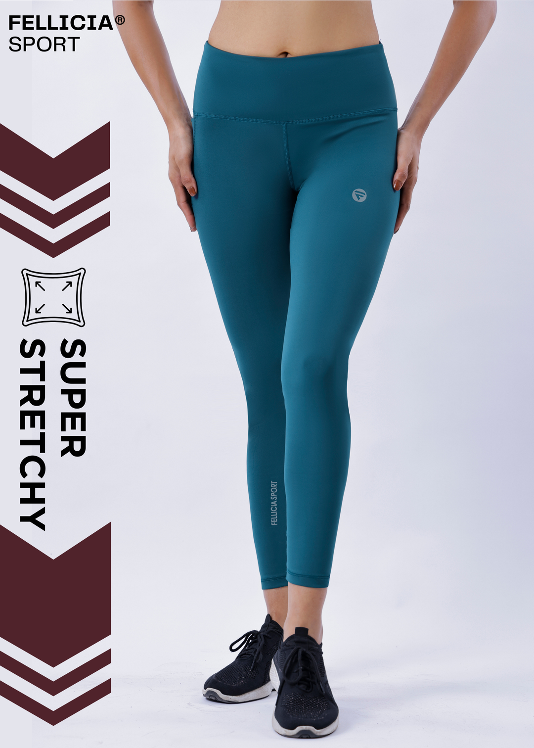 Active Tights with Pocket (Aqua Blue)