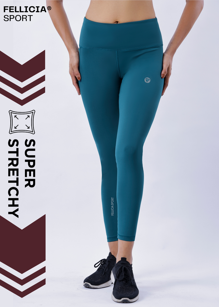 Active Tights with Pocket (Aqua Blue)