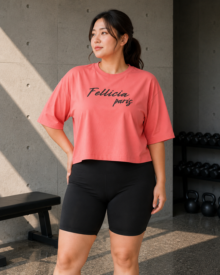 Sweat Tee – 260 GSM 100% Cotton Loop Knit - PINK