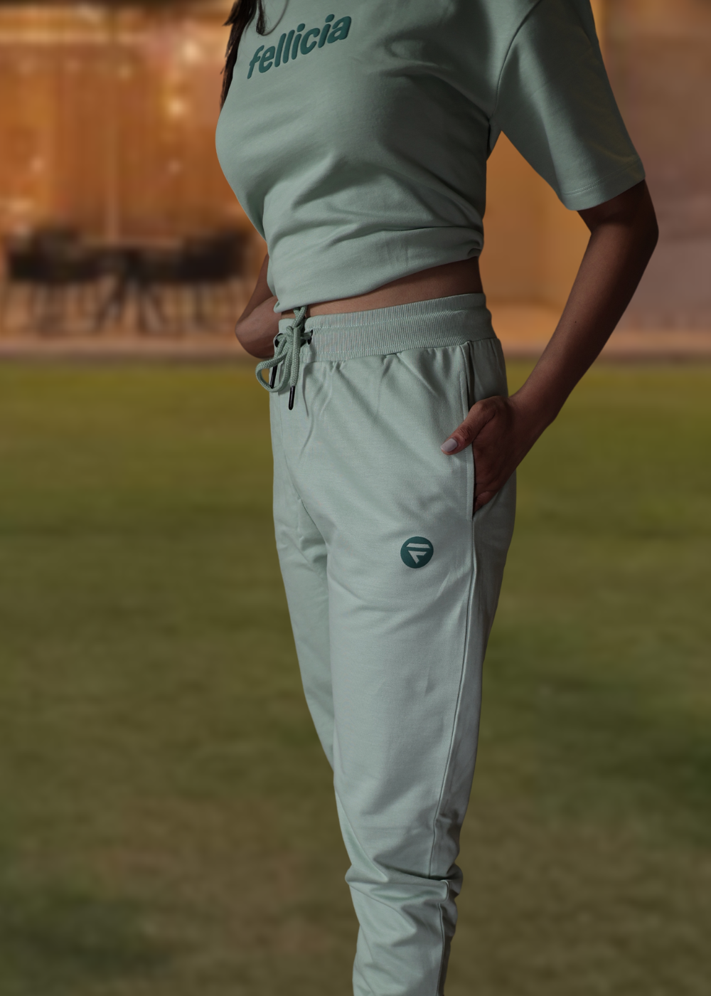 Co-ord Set (Mint Green) Sweatshirt & Joggers for Women