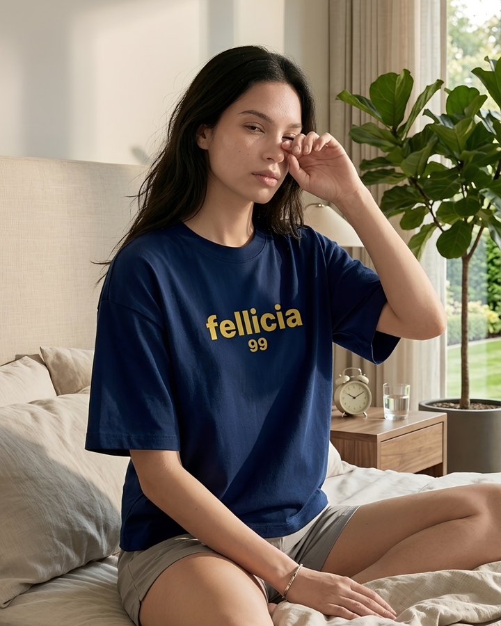 GHAR Tee – 100% Cotton | 260 GSM Loop Knit - NAVY BLUE