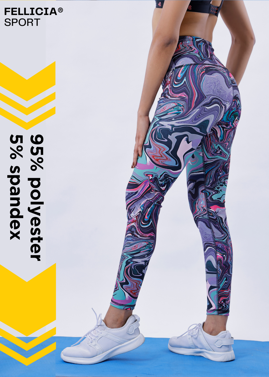 Active Tights with Pocket (illusion print)