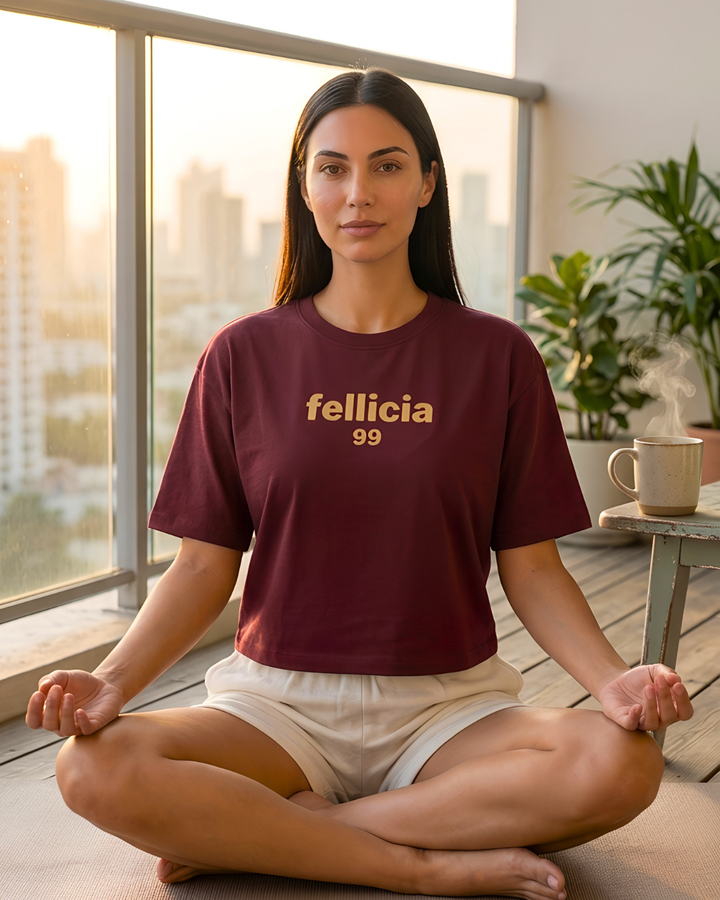 GHAR Tee – 100% Cotton | 260 GSM Loop Knit - MAROON