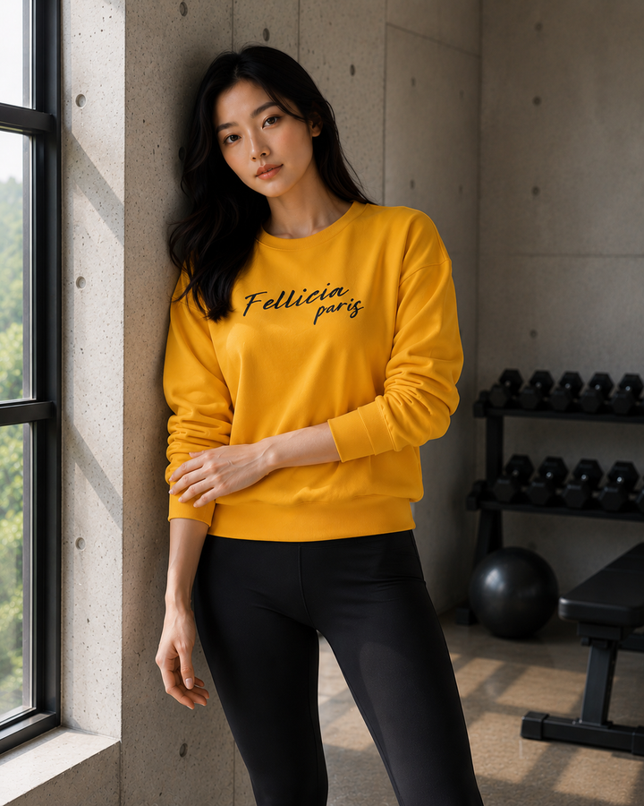Sweatshirt – 260 GSM Loop Knit Cotton | MARIGOLD