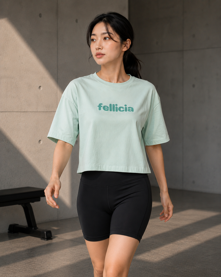 Sweat Tee – 260 GSM 100% Cotton Loop Knit - MINT