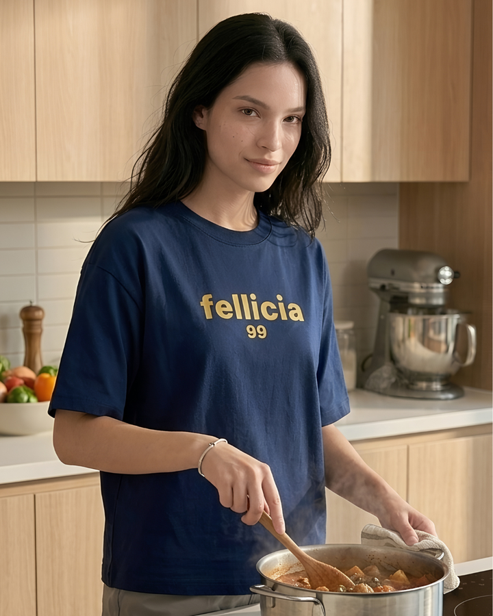 GHAR Tee – 100% Cotton | 260 GSM Loop Knit - NAVY BLUE