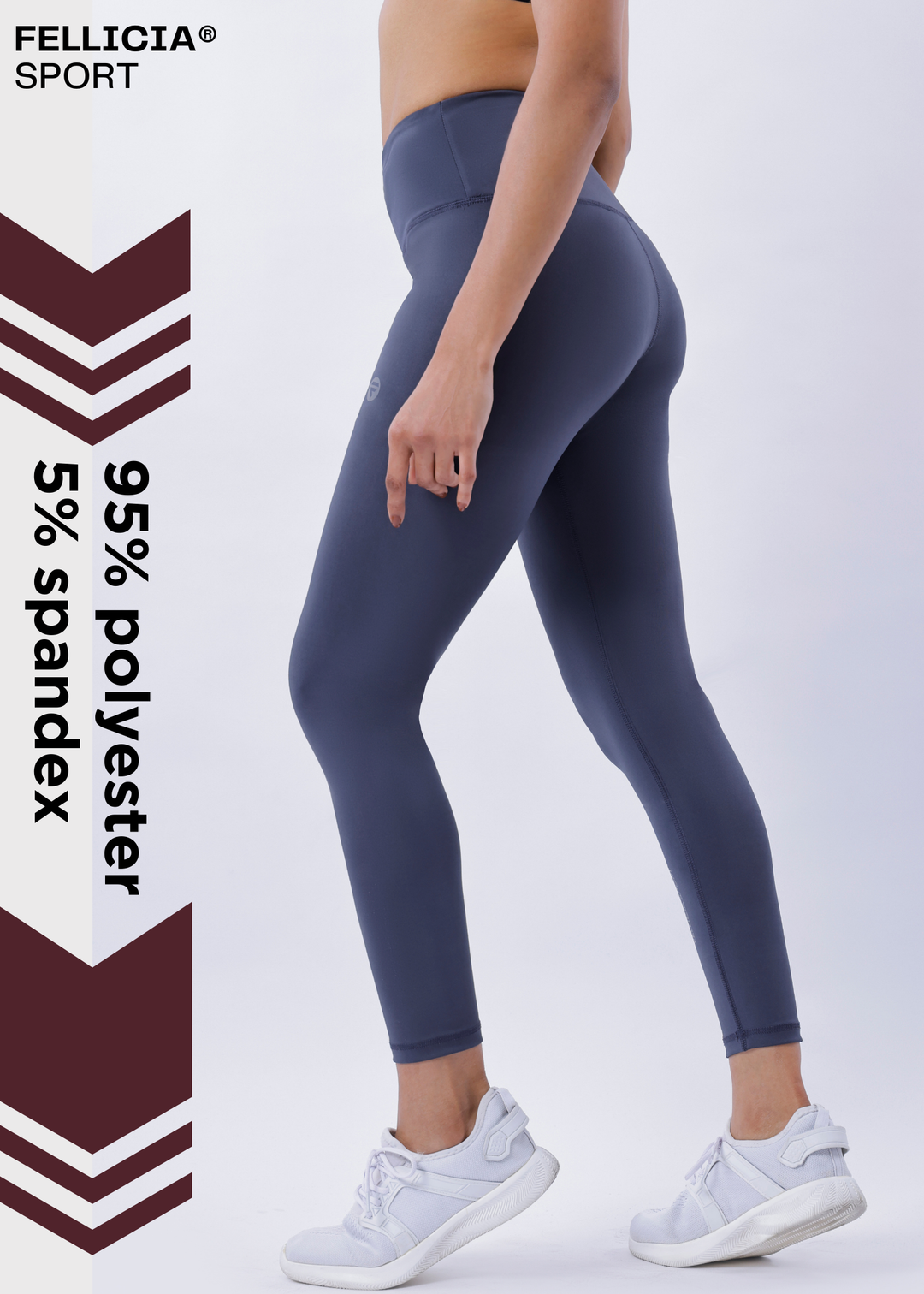 Active Tights with Pocket (Slate Grey)