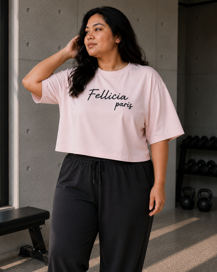 Sweat Tee – 260 GSM 100% Cotton Loop Knit - BLUSH PINK