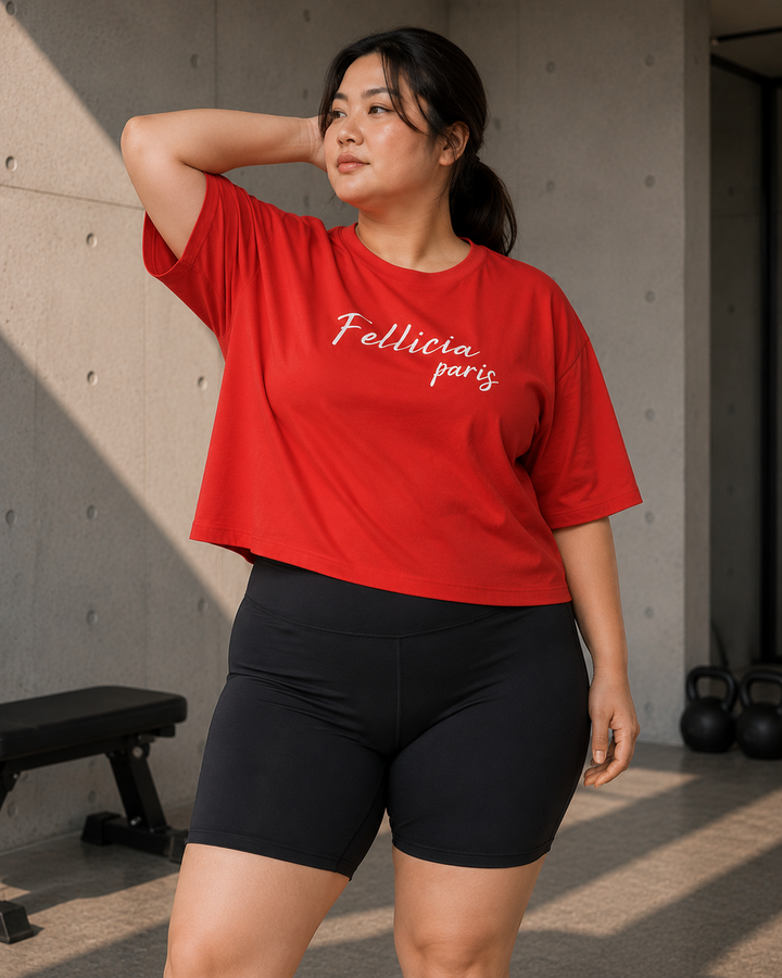 Sweat Tee – 260 GSM 100% Cotton Loop Knit - RED