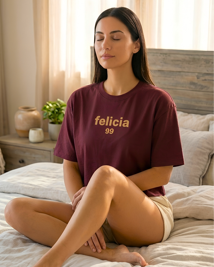 GHAR Tee – 100% Cotton | 260 GSM Loop Knit - MAROON